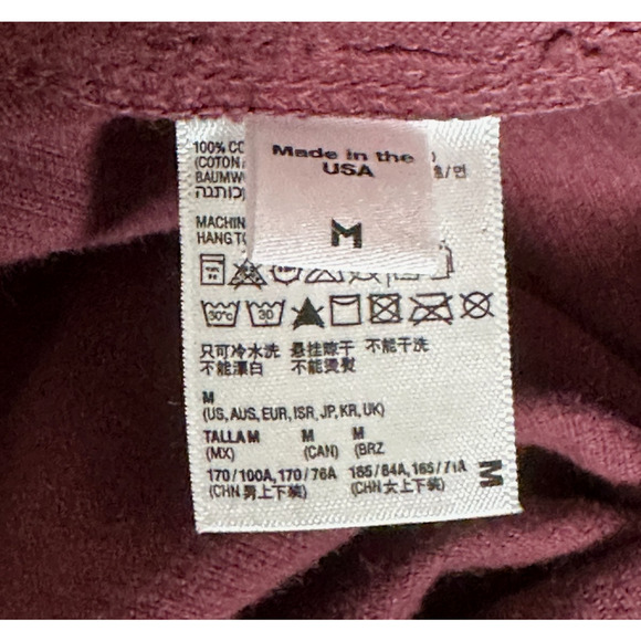 American Apparel Burgundy Corduroy Skater Circle Side Snap Mini Skirt Medium Y2K - Picture 6 of 8